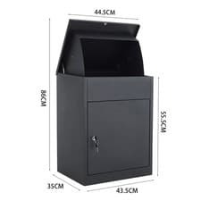 Image of Large Parcel Delivery Drop Box Lockable Home Outdoor Storage Letter Post Box UK