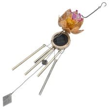 Image of Garden Solar Ornaments Wind Chimes Outdoor Hanging Decoration Retro