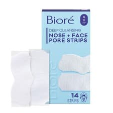 Image of Biore Nose+Face, Deep Cleansing Pore Strips, 7 Nose + 7 Chin or Forehead, with