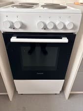 Image of Haden HE51SW 50cm Single Oven Electric Cooker with Sealed Plate Hob, White