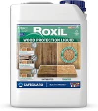 Image of Roxil Wood Waterproofing Liquid (5L Clear) Preserver Outdoor, 5 Litre