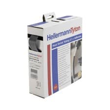 Image of HellermannTyton 323-20080 Heatshrink Adhesive Black 8mm 4:1 1m