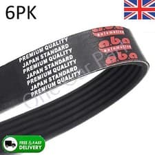 Image of Aux V-Ribbed EPDM Drive Belt 6PK1665 Fits Citroen Relay II Xsara 2006 to 2011