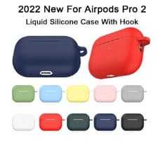 Image of For Apple AirPods Pro 2nd Gen 2022 Case Soft Liquid Silicone Shockproof Cove