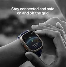Image of Apple Watch Ultra 3 Black Titanium Case with Black Ocean Band GPS+Cellular 49mm