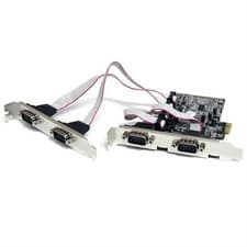Image of StarTech 4 Port Native PCI Express RS232 Serial Adapter Card with 16550 UART