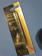 Image of Parker 5th Technology Pen Refill - Black Medium - New.