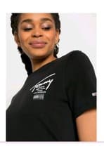 Image of New black TOMMY JEANS modern signature cotton europe tee dress XXS UK8-10