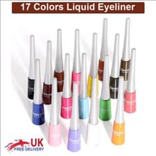 Image of Waterproof Liquid Eyeliner Beauty Matte Glitter Pen Pencil Makeup 33 Colors UK