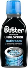 Image of Buster Bathroom Plughole Unblocker 300ml - Use On Showers Baths & Basins