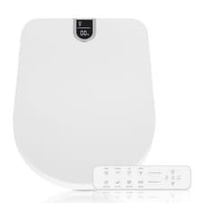 Image of Electric Smart Toilet Seat Heated Bidet with Remote Warm Air Drying Night Light