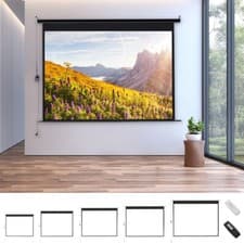 Image of 4:3/16:9 Electric Motorised / Manual Pull-Down Projector Screen 100" Home Cinema