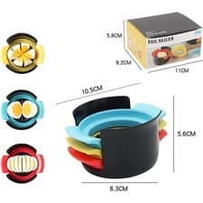 Image of 3 Style Stainless Steel Multi-functional Egg Slicer Heavy Duty Hard Boiled Eggs