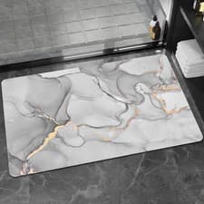 Image of Super Absorbent Floor Mat Soft Quick-Drying Non-Slip Diatom Mud Bath Floor Mat