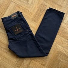 Image of BNWT Hugo Boss Delaware Royal Jeans 36x32 Slim Fit Blue Stretch Denim W36 L32