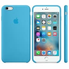 Image of Genuine Apple iPhone 6 Plus / 6s Plus Leather Case Cover Blue MGRH2ZM/A
