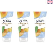 Image of Blemish Control Apricot Scrub 150ml (Pack of 3) - Exfoliating & Paraben-Free