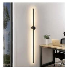 Image of ZMH Wall Lights LED Wall Light Wall Sconce Modern Black 8W 3000K Warm White...