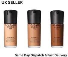 Image of MAC Studio Fix Fluid SPF15 Foundation 30ml-Various Shades Available (UK Seller)
