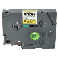 Image of Label Tape for Brother PT E300VP E110 E300 E115 GL-100 H100 E200 Black/Yellow