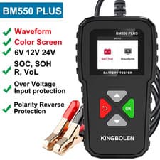 Image of Battery Tester 6V 12V 24V CCA SOH SOC Waveform Color Screen Auto Analyser