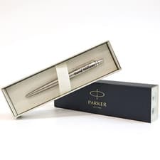 Image of PERSONALISED ENGRAVED PARKER SILVER BALL POINT PEN -CHRISTMAS GIFT