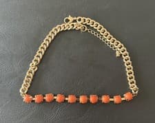 Image of Accessorize Beautiful necklace with orange shaped stone
