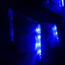 Image of 72 LED 6.9m 24 Indoor Outdoor Icicle Christmas Chaser Lights in Choice of Colour