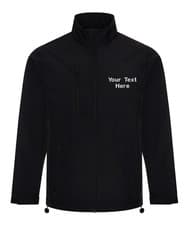 Image of Personalised Embroidered Pro RTX Three-Layer Softshell Text Logo Unisex Jacket