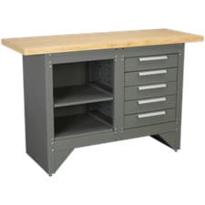 Image of Sealey Heavy Duty Workbench 5 Drawer 1.37m