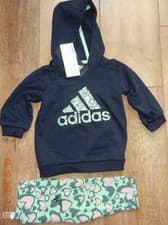 Image of adidas Sport Tracksuit Age 3-6  months Infant Baby Toddler Boys Set Navy Print