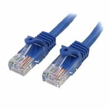 Image of 5 PACK of StarTech 1ft - 30cm Blue Cat 5e Snagless UTP Patch Cable