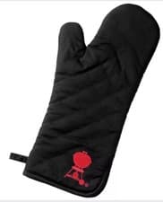 Image of WEBER Premium Heat Resistant BBQ Grill Mitt Oven Glove Pot Holder NEW