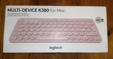 Image of Logitech K380 Wireless Bluetooth Keyboard FOR MAC German QWERTZ Layout - PINK