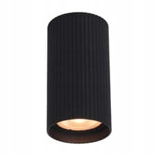 Image of RILOK Black Round Surface Mounted Ceiling Light Downlight Spot GU10