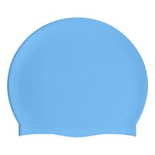 Image of Swimming Cap Durable Elastic Silicone Pool Beach Swim Head Hat Summer Kids Adult