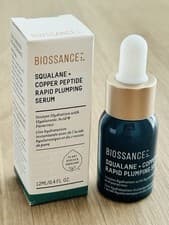 Image of Biossance Squalane + Copper Peptide Rapid Plumping Serum 12ml Travel Size Vegan