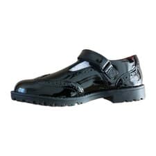 Image of Kickers Girl's Lachly T-Bar Leather School Shoes brand new Black