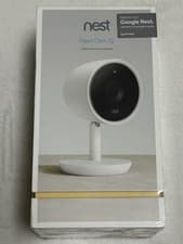 Image of Google Nest CAM IQ Indoor Security Camera White NC3100GB 1080P HD new and sealed