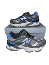 Image of NEW BALANCE 9060 Junior Trainers ‘Black Grey Blue’ UK 5 EU 38