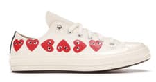 Image of CONVERSE X COMME DES GARCON TRAINERS UK 10 EU 44 CHUCK 70 OX 162975c