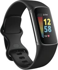 Image of Fitbit Charge 5 Fitness Tracker Steel Smart Watch Heart Rate Sleep Monitor Black