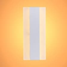 Image of Acrylic White Metal LED Wall Light 12W Warm White 3000K
