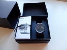 Image of Braun Prestige Analogue Watch BN0095BK black rubber BNIB needs new battery