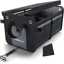 Image of FORTEM Car Boot Organiser, SUV Boot Tidy, Trunk Storage, Collapsible Multi