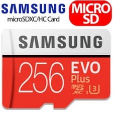 Image of Samsung EVO Plus Micro SD Card 256GB Class 10 Memory Card SDHC SDXC