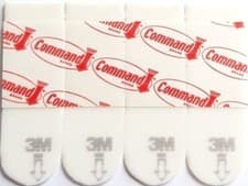 Image of 3M Command Hanger Hook Strips Large Medium Replacement Refill / Small Poster Str