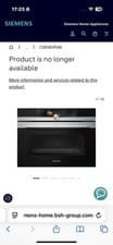 Image of SIEMENS CS858GRS6B Built-in compact oven with steam function SIEMENS STUDIOLINE
