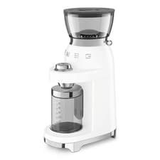 Image of Smeg 50's Style Electric Coffee Grinder, Cream CGF03WHUK