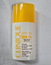 Image of Clinique SPF-50 Mineral Sunscreen Fluid for Face 30ml Sensitive Skin Formula